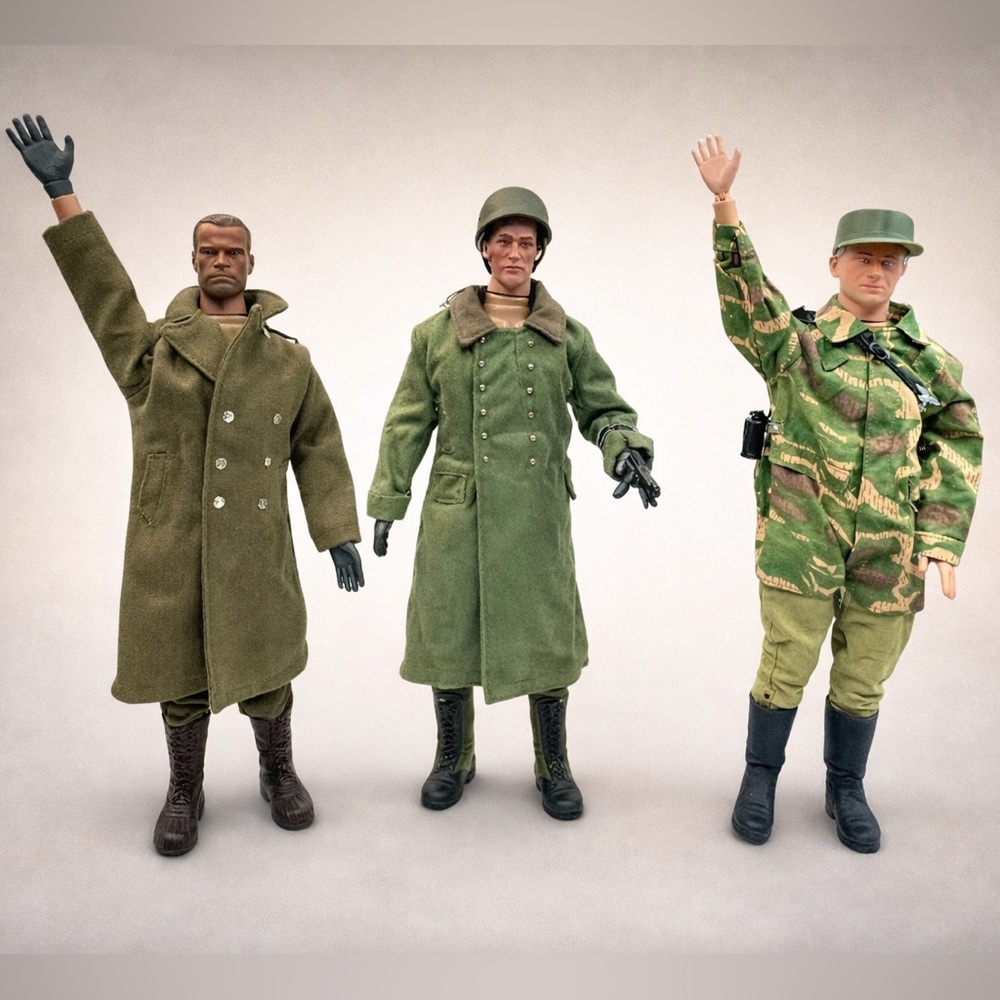 21st Century Toys 2002 German Soldier Officers Lot 3 12” Figures WWII